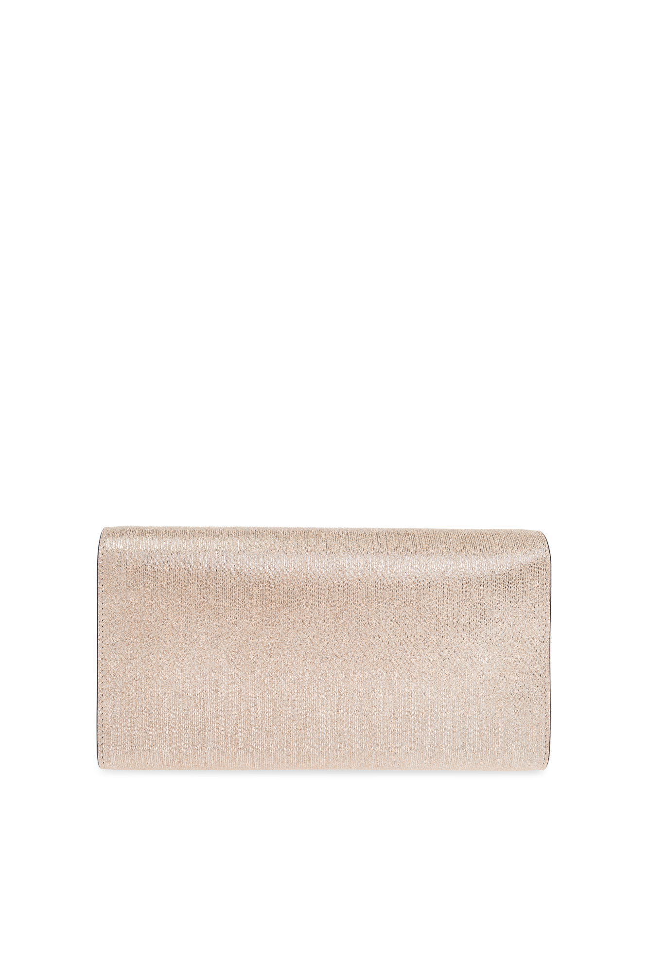 JIMMY CHOO エミ ミラ ホチ ハック EMMIEMIF GOLD EMMIE | Gold Mirror Fabric Clutch Bag | Summer Collection